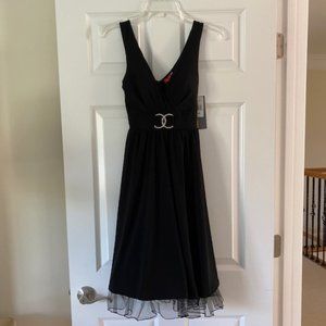 NWT RUBY ROX BLACK COCKTAIL DRESS M